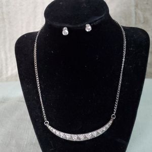 Zigzag Necklace and Earrings Set